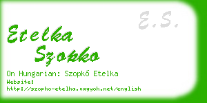 etelka szopko business card